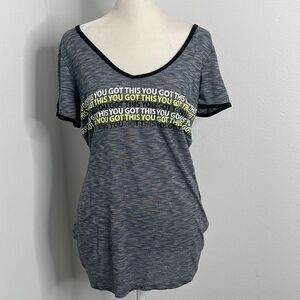 EVCR V-neck T-shirt.  Size XL.  You got this.  #motivation.